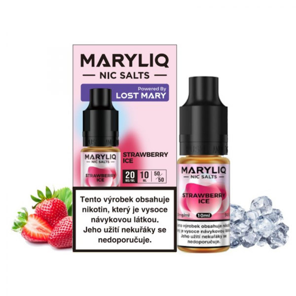 E-liquid MARYLIQ Nic SALT Strawberry Ice - Ledov&aacute; jahoda (10 ml)