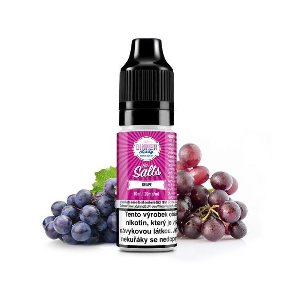 E-liquid Dinner Lady Nic SALT Grape - Hroznové víno (10 ml)