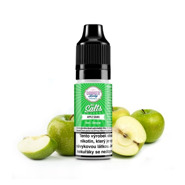 E-liquid Dinner Lady Nic SALT Apple Sours - Kyselé jablko (10 ml)