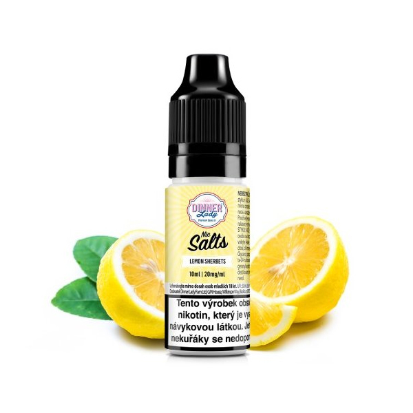 E-liquid Dinner Lady Nic SALT Lemon Sherbets - Citronové bonbony (10 ml)
