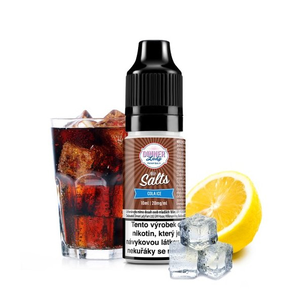 E-liquid Dinner Lady Nic SALT Cola Ice - Ledová kola (10 ml)