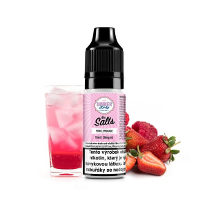 E-liquid Dinner Lady Nic SALT Pink Lemonade - Jahodovo-malinová limonáda (10 ml)