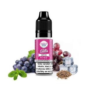 E-liquid Dinner Lady Nic SALT Grape Star -  Ledové hroznové víno (10 ml)