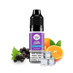 E-liquid Dinner Lady Nic SALT Black Orange Crush - Ledový pomeranč, černý rybíz (10 ml)