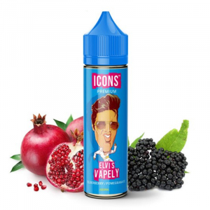 Příchuť ProVape Icons Elvis Vapely - Černý bez, granátové jablko (20 ml)