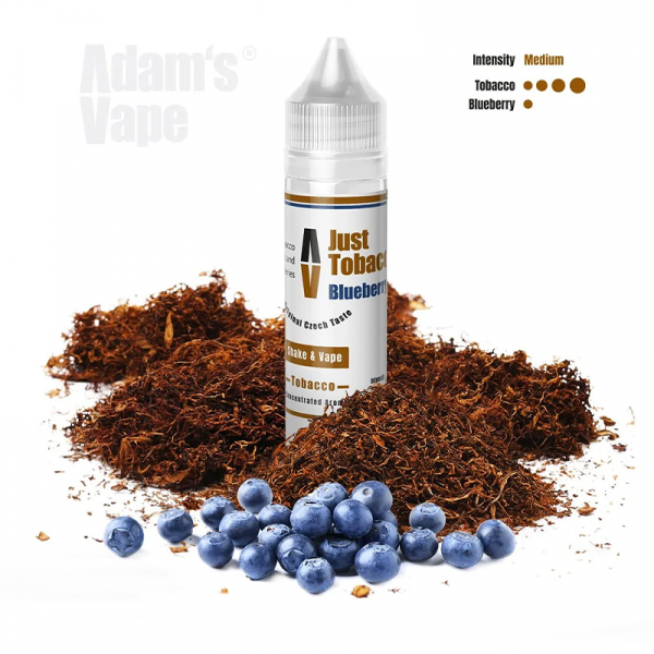 Příchuť Adam's Vape Just Tobacco Blueberry - Tabák s borůvkou