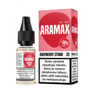 E-liquid Aramax Salt Raspberry Straw - Malina, jahoda (10 ml)