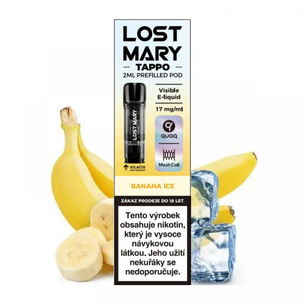 Lost Mary TAPPO Pods 1Pack předplněná cartridge Banana Ice - Ledový banán (17 mg)