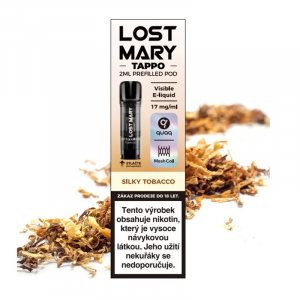 Lost Mary TAPPO Pods 1Pack předplněná cartridge Silky Tobacco - Jemný tabák (17 mg)