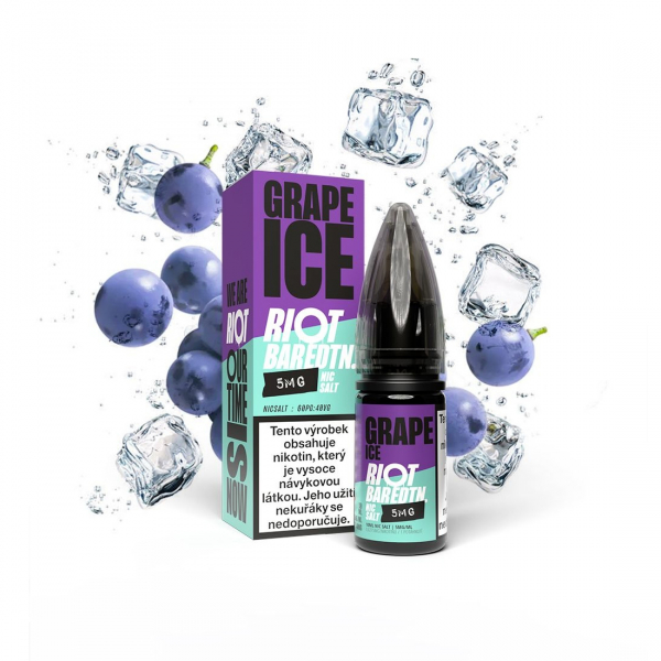 E-liquid Riot BAR EDTN Salt Grape Ice - Ledové hrozny  (10 ml)