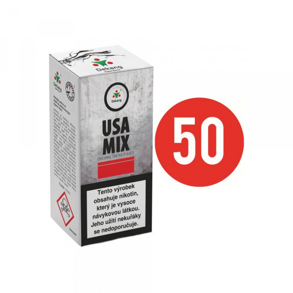 E-liquid Dekang FIFTY Usa Mix - Americký tabák (10 ml)