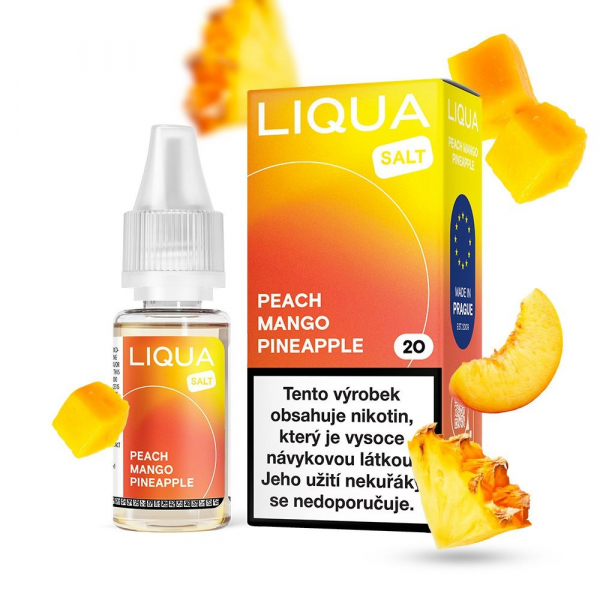 E-liquid LIQUA Salt Peach Mango Pineapple - Broskev, mango, ananas  (10 ml)