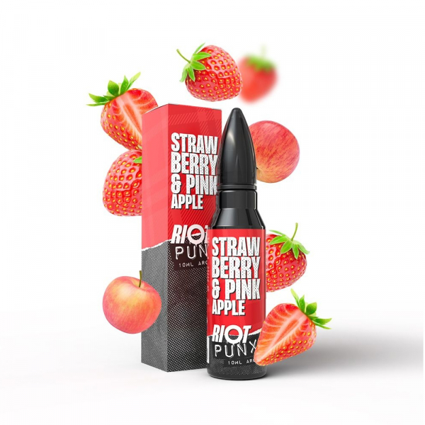 Příchuť Riot Squad PUNX Strawberry & Pink Apple - Jahoda a růžové jablko