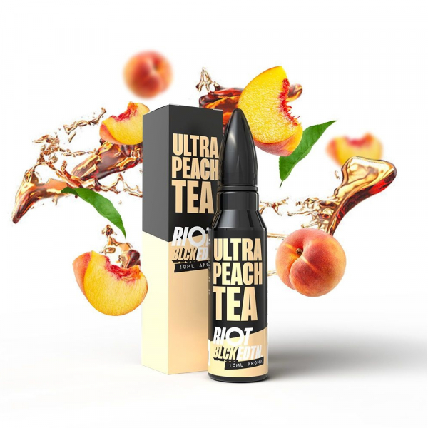 Příchuť Riot Squad BLCK EDTN Ultra Peach Tea - Broskvový ledový čaj