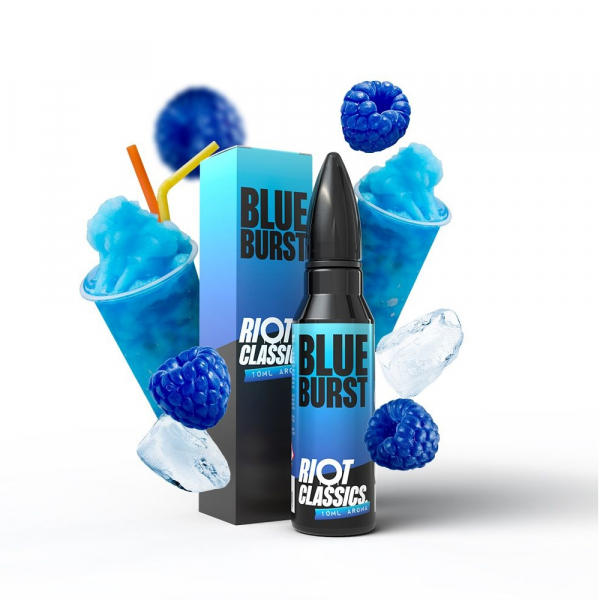 Příchuť Riot Squad Shake and Vape Blue Burst - Malinová ledová tříšť