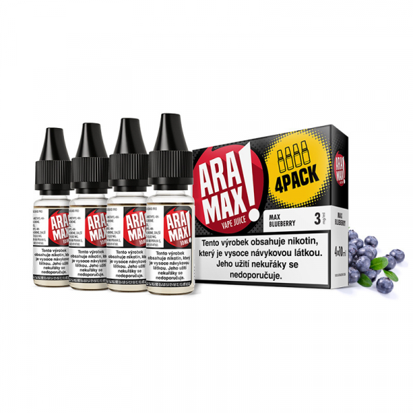 E-liquid Aramax Blueberry - Borůvka (4x10ml)