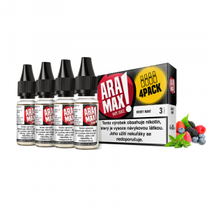 E-liquid Aramax Berry Mint - Mix bobulí, máta (4x10ml)