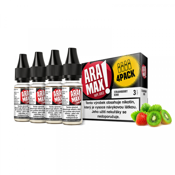 E-liquid Aramax Strawberry Kiwi - Jahoda, kiwi (4x10ml)