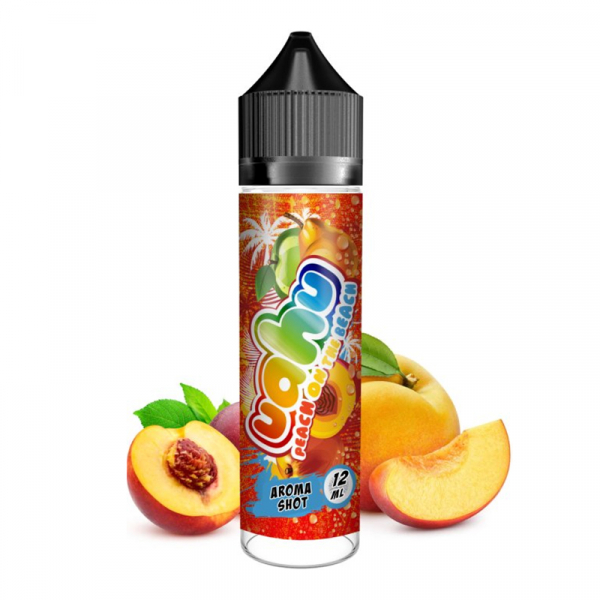 Příchuť UAHU Shake and Vape Peach On The Beach - Broskev, hruška, jablko (12 ml)