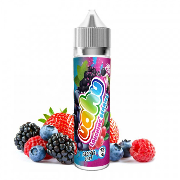Příchuť UAHU Shake and Vape Laughing Berries - Malina, rybíz, ostružina, hroznové víno  (12 ml)