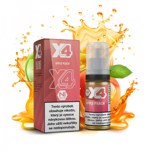 E-liquid X4 Bar Salt Apple Peach - Jablko, broskev