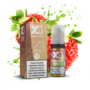 E-liquid X4 Bar Salt Strawberry Kiwi - Jahoda, kiwi