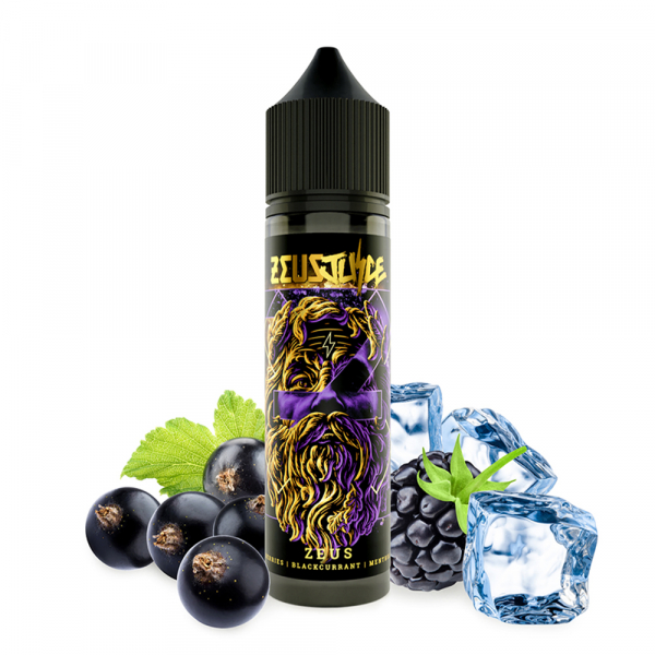Příchuť Zeus Juice Zeus - Borůvka, černý rybíz, ostružina, mentol