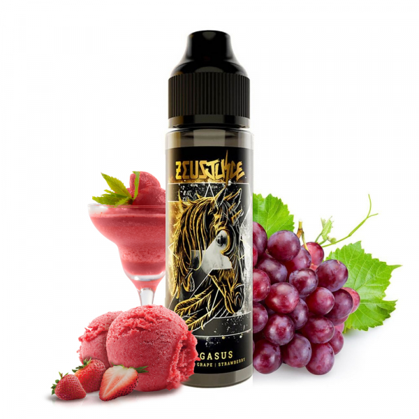 Příchuť Zeus Juice Pegasus - Jahodový sorbet, hroznové víno