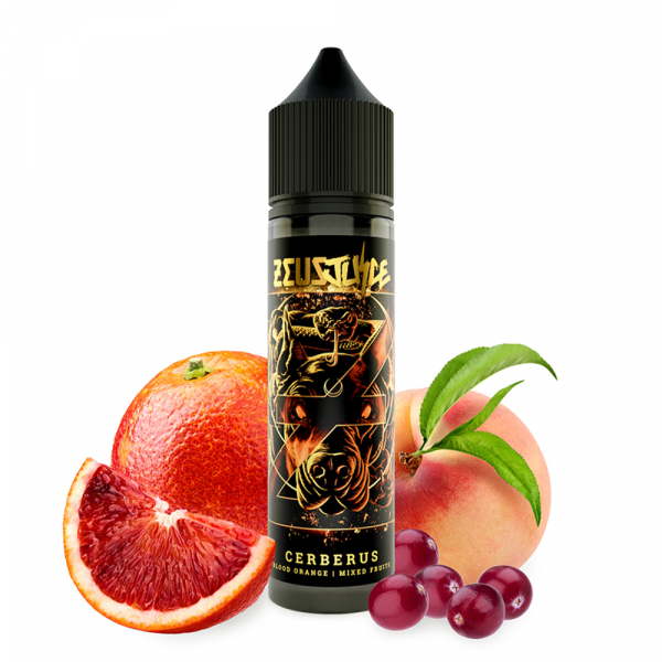 Příchuť Zeus Juice Cerberus - Červený pomeranč, brusinka, broskev