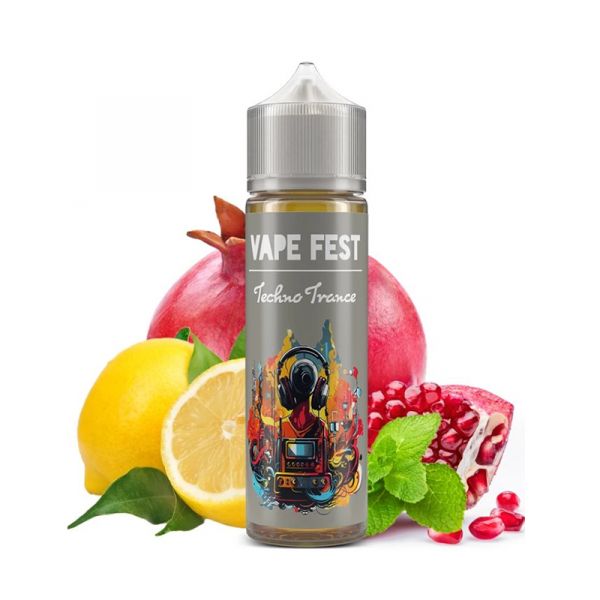 Příchuť Vape Fest Techno Trance - Citrón, granátové jablko, máta