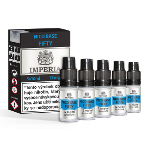Nikotinová báze IMPERIA FIFTY 5x10ml PG50-VG50 12 mg