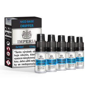 Nikotinová báze IMPERIA DRIPPER 5x10ml PG30-VG70 12 mg