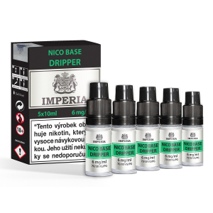 Nikotinová báze IMPERIA DRIPPER 5x10ml PG30-VG70 6 mg