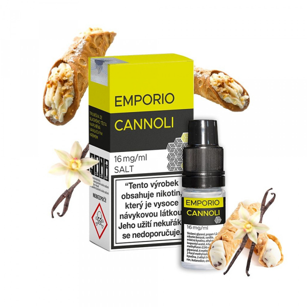 E-liquid Emporio SALT Cannoli - Trubička s vanilkovým krémem (10 ml)