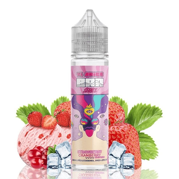 Příchuť TI Juice Bar Series Strawberry Cranberry Ice Cream - Jahodovo-brusinková zmrzlina (10 ml)