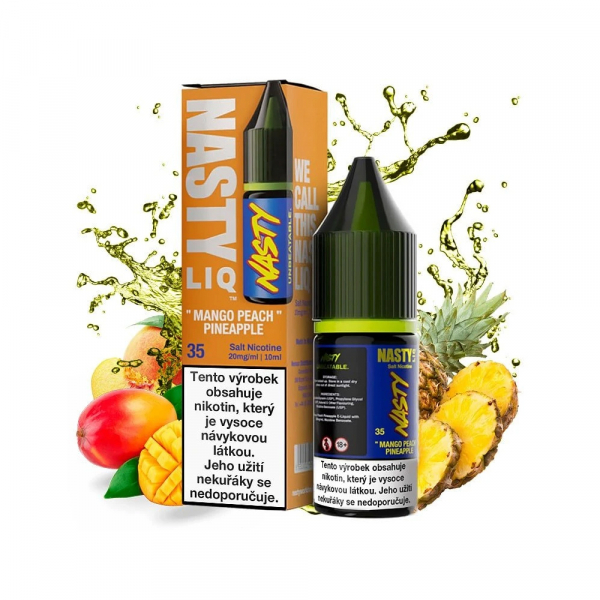 E-liquid Nasty Liq Salt Mango Peach Pineapple - Mango, broskev, ananas