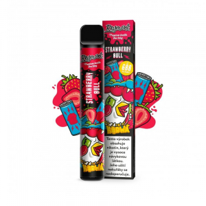 Kurwa Reymont jednorázová elektronická cigareta Strawberry Bull - Jahodový energy drink