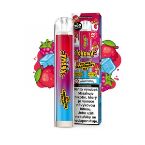 Kurwa Collection jednorázová elektronická cigareta Lychee Raspberry Ice - Ledové liči, malina