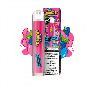 Kurwa Collection jednorázová elektronická cigareta Blueberry Bubblegum - Borůvková žvýkačka