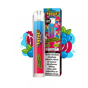 Kurwa Collection jednorázová elektronická cigareta Blueberry Pomegranate - Borůvka, granátové jablko