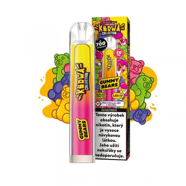 Kurwa Collection jednor&aacute;zov&aacute; elektronick&aacute; cigareta Gummy Bears - Gumov&iacute; medv&iacute;dci