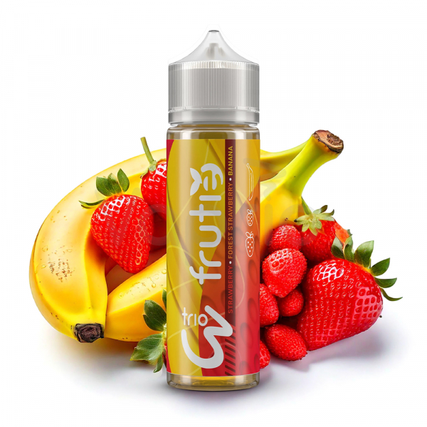 Příchuť Frutie Trio Strawberry Forest Berry Banana - Jahodová směs, banán