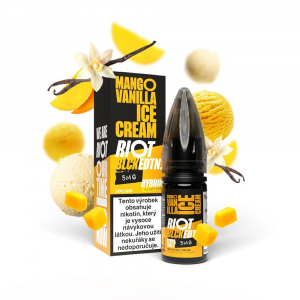 E-liquid RIOT Hybrid Salt Mango Vanilla Ice Cream - Mango s vanilkovou zmrzlinou (10 ml)