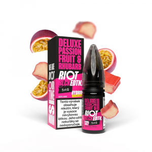 E-liquid RIOT Hybrid Salt Deluxe Passionfruit & Rhubarb - Marakuja s rebarborou (10 ml)