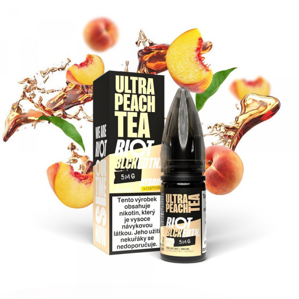 E-liquid RIOT Hybrid Salt Ultra Peach Tea - Ledový broskvový čaj (10 ml)