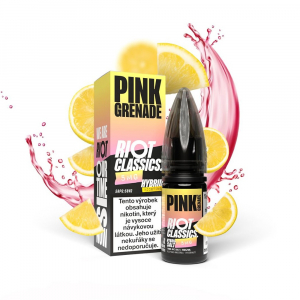 E-liquid RIOT Hybrid Salt Pink Grenade - Citronovo-jahodová limonáda (10 ml)