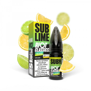E-liquid RIOT Hybrid Salt Sublime - Citronovo-limetkový mix (10 ml)