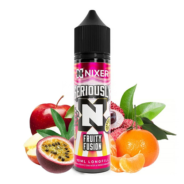 Příchuť Nixer Seriously Fruity Fusion - Mandarinka, marakuja, liči, mango