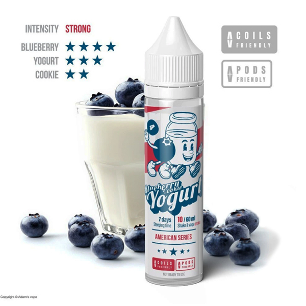 Příchuť Adam's Vape Blueberry Cookie Yogurt - Borůvkový jogurt se sušenkou