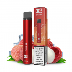 X4 Bar Lychee Ice jednorázová elektronická cigareta - Ledové liči